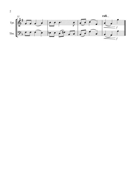 O Christmas Tree For Trumpet And Trombone Duet Page 2