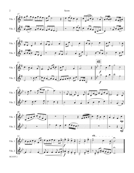 O Come All Ye Faithful Duet Violin And Violin Page 2