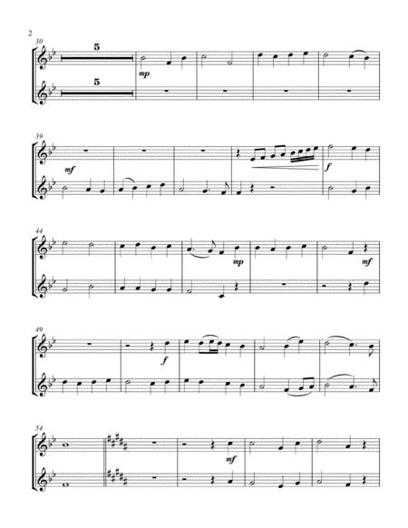 O Come All Ye Faithful Treble Bb Instrument Duet Parts Only Page 2