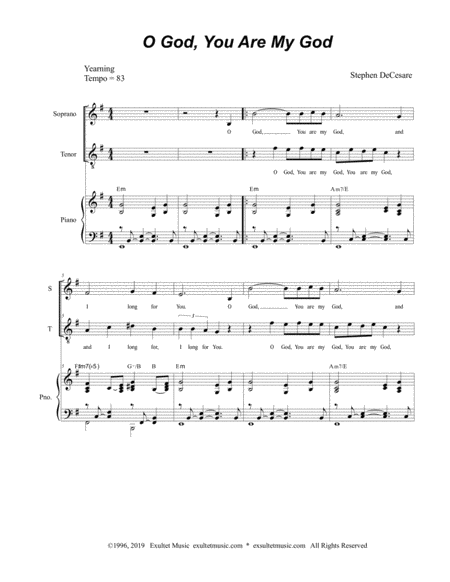 O God You Are My God Duet For Soprano And Tenor Solo Page 2