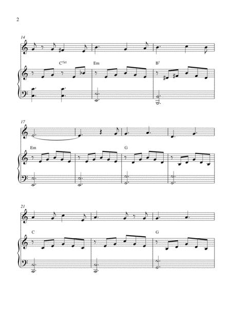 O Holy Night For Harmonica Solo And Piano Accompaniment Page 2