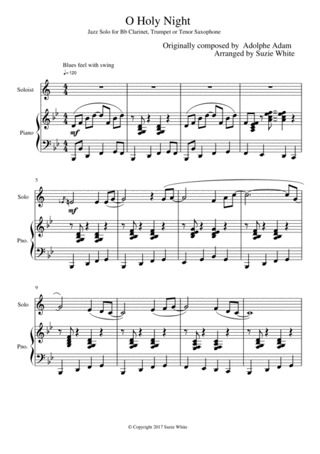 O Holy Night Jazz Solo Page 2