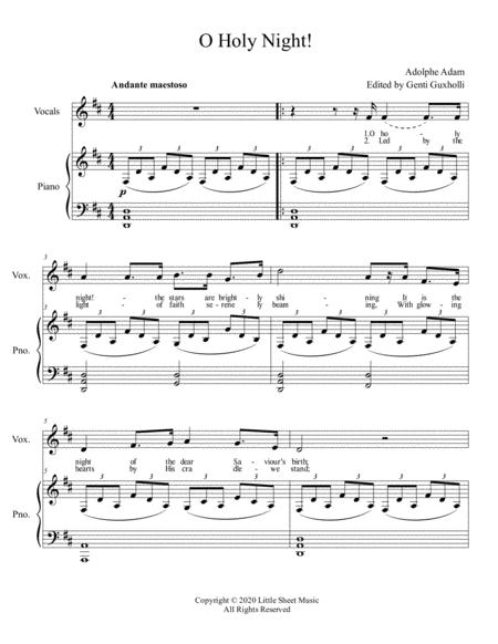 O Holy Night Piano Vocal Page 2