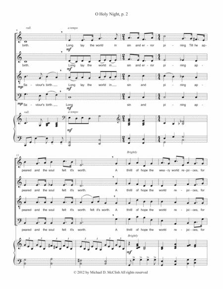 O Holy Night With Piano Accompaniment Page 2