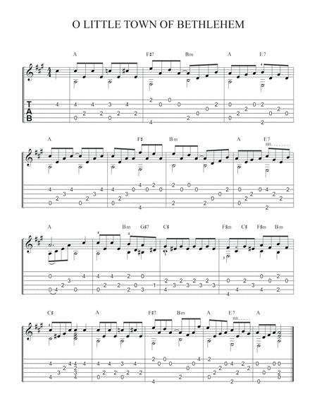 O Little Town Of Bethlehem Open D Guitar Page 2