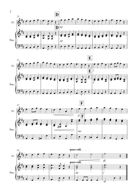 Ode To Joy For Flute And Piano Page 2