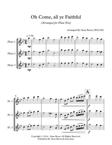 Oh Come All Ye Faithful Flute Trio Page 2