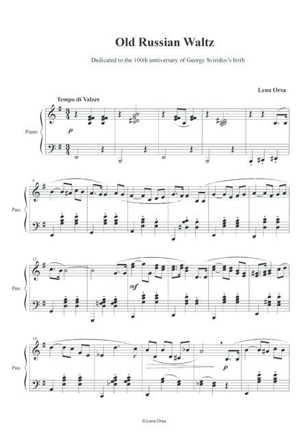 Old Russian Waltz Page 2