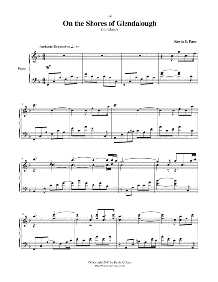 On The Shores Of Glendalough Original Piano Solo Page 2