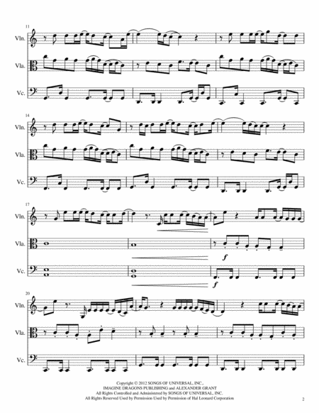 On Top Of The World For String Trio Violin Viola Cello Page 2