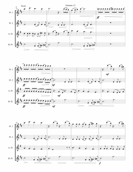 Ostinato 12 For Flute Quartet Page 2