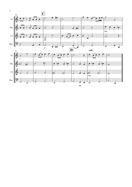 Over The Rainbow For Wind Quartet Page 2