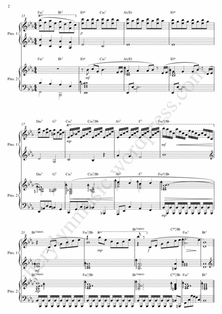 Over The Rainbow From The Wizard Of Oz Piano Duet Four Hands Page 2