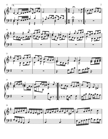 Overture In G Major The Wedding Page 2