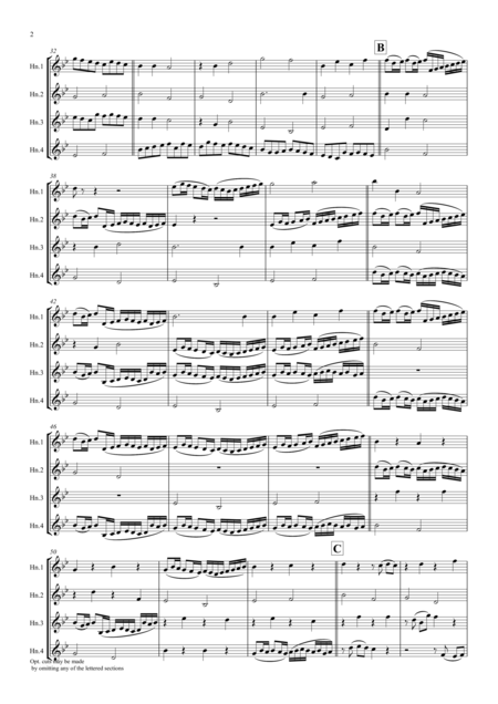 Pachelbel Canon In D Horn Quartet Page 2