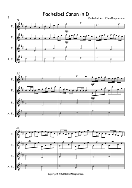 Pachelbels Cannon In D Flute Trio Page 2