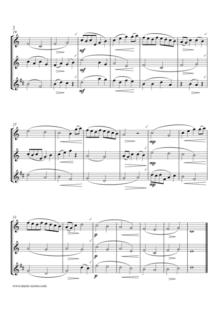 Pachelbels Canon 2 Flutes And Clarinet Easy Page 2