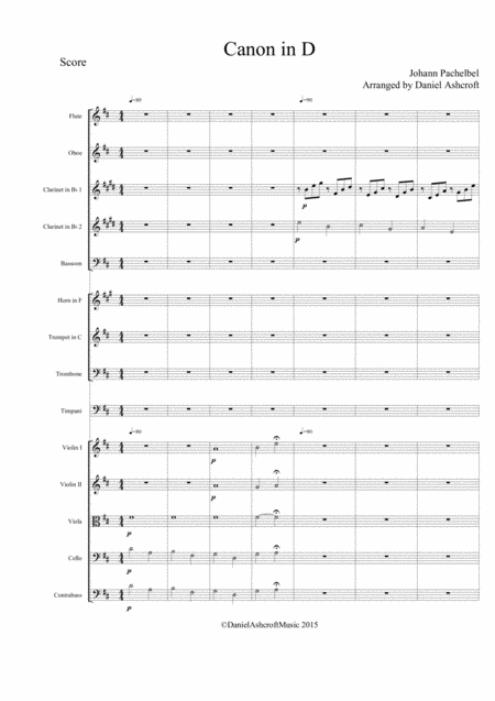Pachelbels Canon In D Score Only Page 2