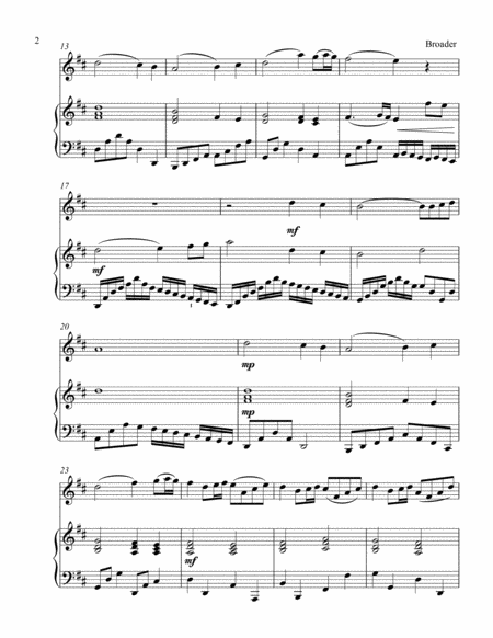 Pachelbels Noel Treble C Instrument Solo Page 2