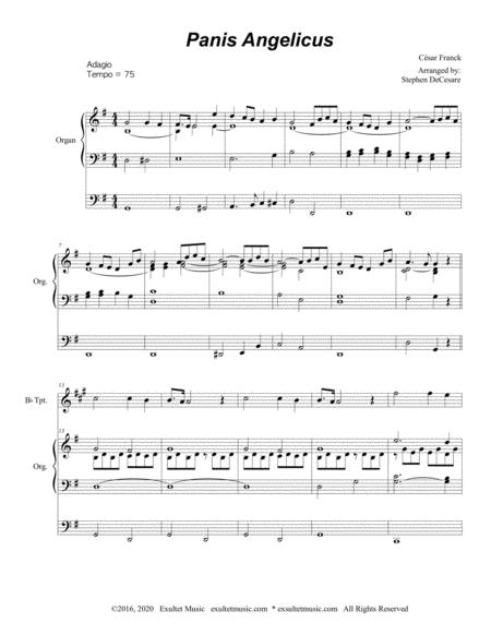 Panis Angelicus For Bb Trumpet Solo Organ Accompaniment Page 2