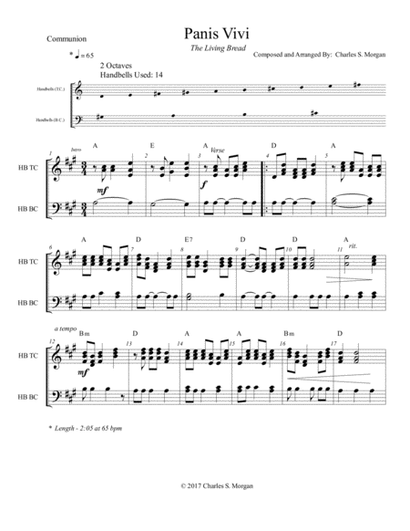 Panis Vivi Living Bread For Two Octave Handbell Choirs Page 2