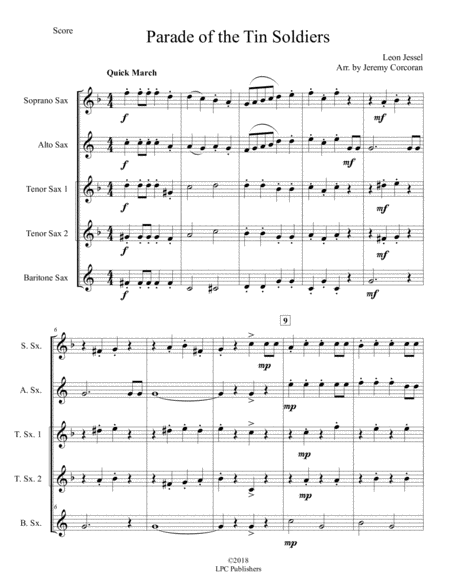 Parade Of The Tin Soldiers For Saxophone Quintet Page 2