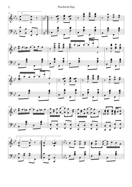 Peacherine Rag Joplin Piano Solo Page 2