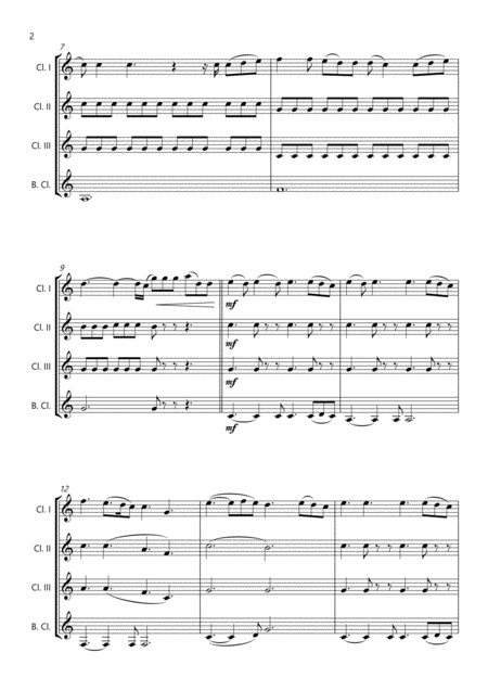 Perfect By Ed Sheeran Clarinet Quartet Page 2