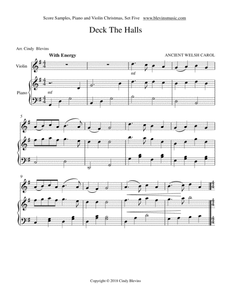 Piano And Violin For Christmas Set Five Page 2