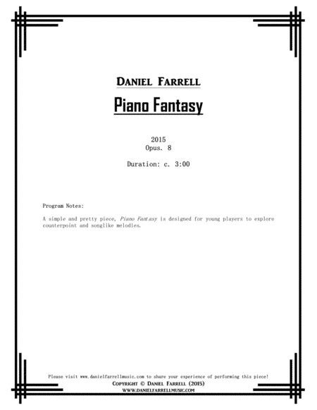 Piano Fantasy Op 8 Page 2