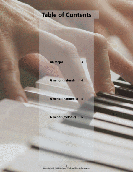 Piano Scales And Fingerings Keys With 2 Flats Page 2