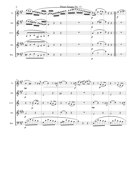 Piano Sonata No 11 Alla Turca Movement 2 Menuetto Page 2