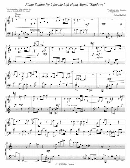 Piano Sonata No 2 For The Left Hand Alone Shadows Op 11 Page 2