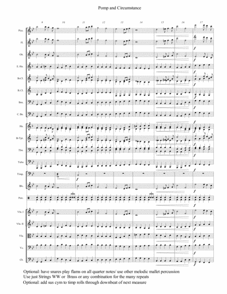 Pomp And Circumstace For Full Orchestra In Concert Bb Page 2