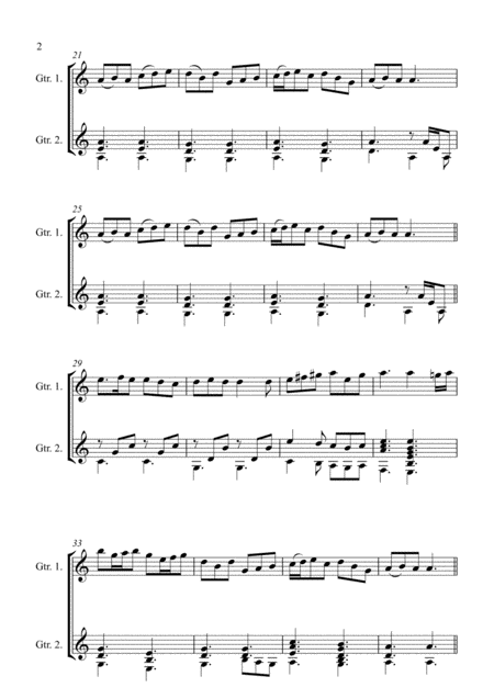 Portanna Jig Arranged For Two Guitars Page 2