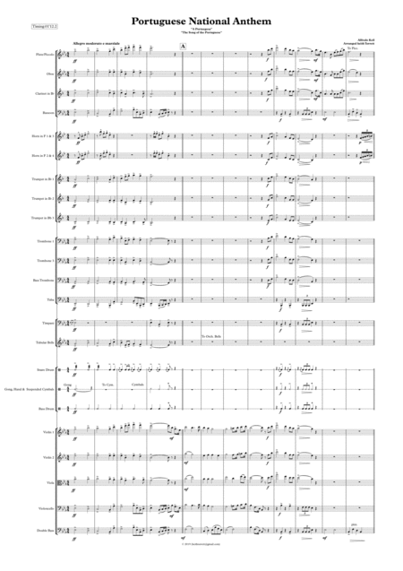 Portuguese National Anthem For Symphony Orchestra Keith Terrett Olympic Anthem Series Page 2