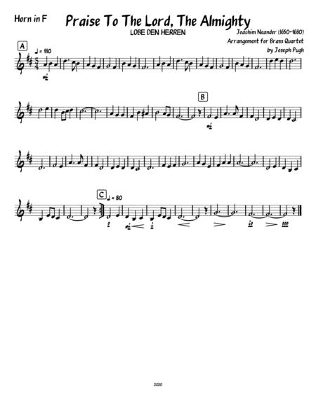 Praise To The Lord The Almighty Brass Quartet Page 2