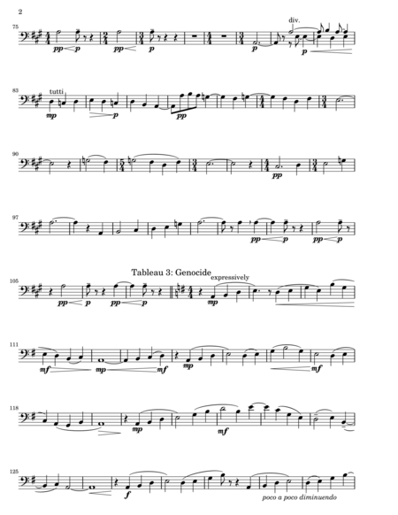 Prayer For Burma Orchestra Pack 3 Cellos And Basses Page 2