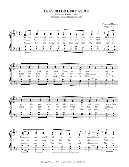 Prayer For Our Nation Hymn Page 2