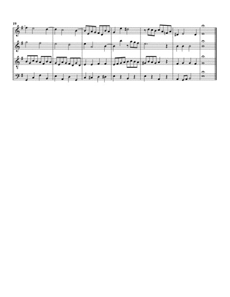 Prelude And Fugue Bwv 555 Arrangement For 4 Recorders Page 2