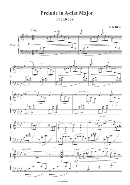 Prelude In A Flat Major Tiny Brook Page 2