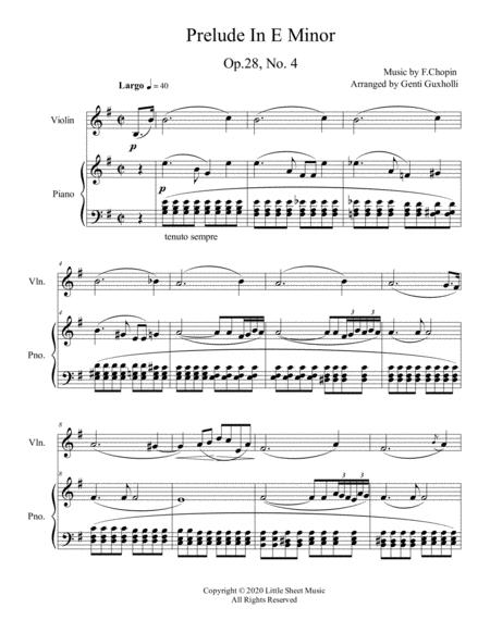 Prelude In E Minor Op 28 No 4 Violin Solo Page 2