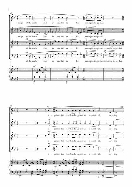 Psalm 2 From The Psalms Of David For Satb Organ Page 2