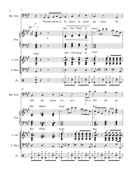 Psalm 23 Baritone Solo Page 2