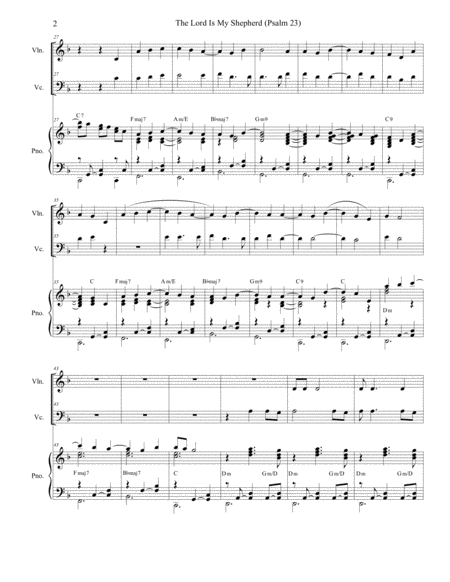 Psalm 23 Theme From The Vicar Of Dibley Duet For Violin Cello Page 2