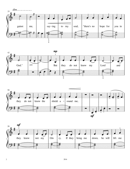 Psalm Three For Piano And Voice Page 2