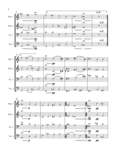 Quartet 1 Movement 2 Page 2