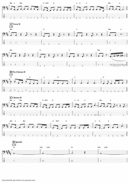 Queen I Want It All Accurate Bass Transcription Whit Tab Page 2