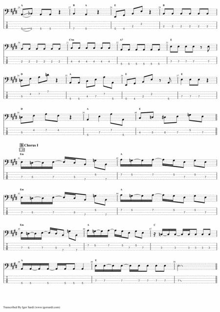 Queen John Deacon Sweet Lady Complete And Accurate Bass Transcription Whit Tab Page 2