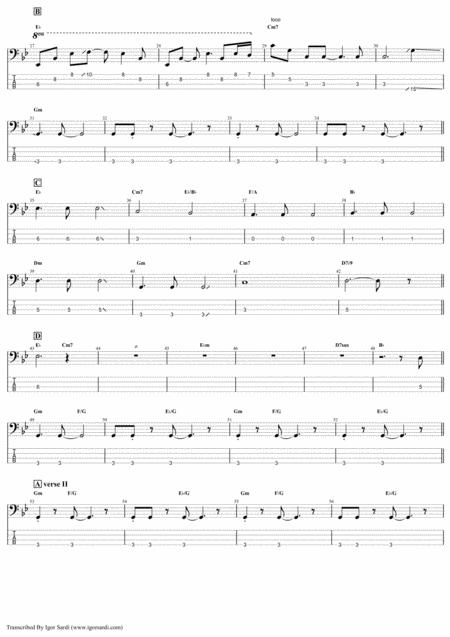 Queen Mother Love Accurate Bass Transcription Whit Tab Page 2